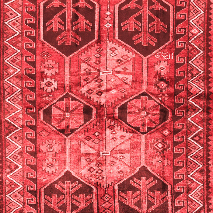 Machine Washable Persian Red Traditional Rug, wshtr2836red