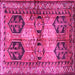 Square Persian Pink Traditional Rug, tr2836pnk