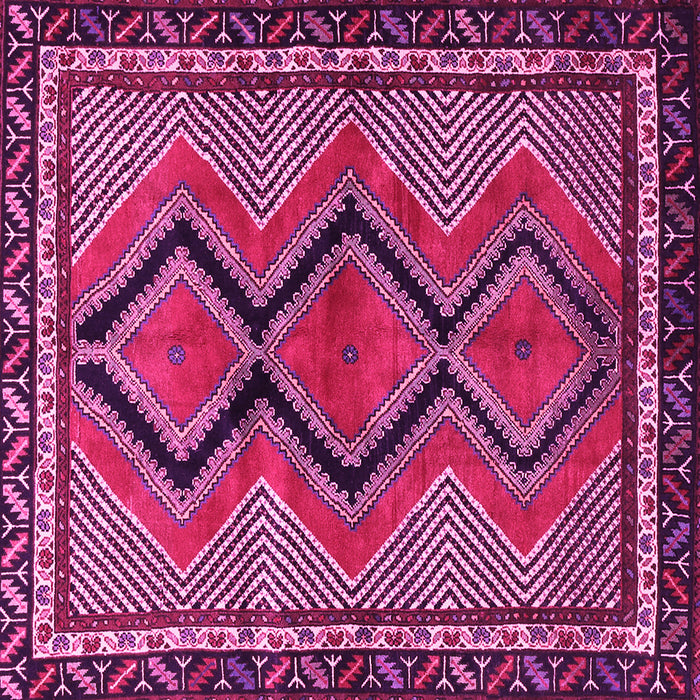 Square Persian Pink Traditional Rug, tr2837pnk