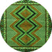 Machine Washable Persian Green Traditional Area Rugs, wshtr2837grn