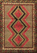 Machine Washable Persian Brown Traditional Rug, wshtr2837brn