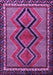 Machine Washable Persian Purple Traditional Area Rugs, wshtr2837pur