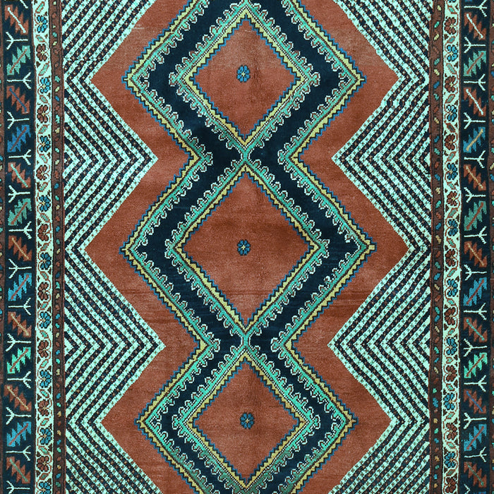 Machine Washable Persian Light Blue Traditional Rug, wshtr2837lblu