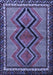 Machine Washable Persian Blue Traditional Rug, wshtr2837blu