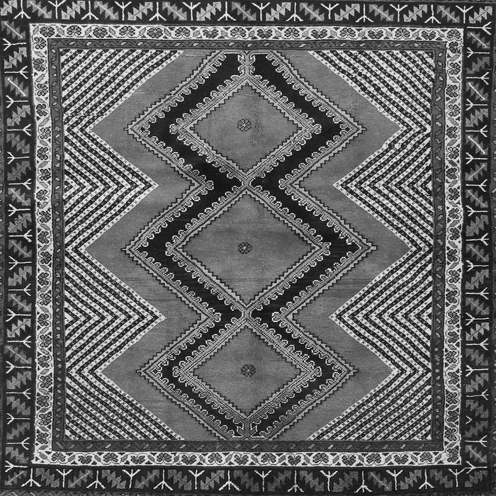 Serging Thickness of Persian Gray Traditional Rug, tr2837gry