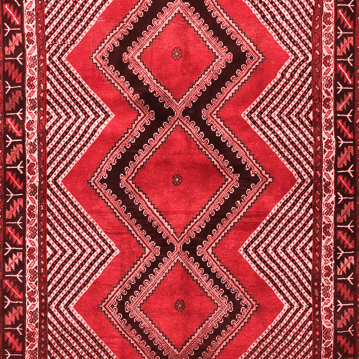 Machine Washable Persian Red Traditional Rug, wshtr2837red