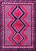 Machine Washable Persian Pink Traditional Rug, wshtr2837pnk