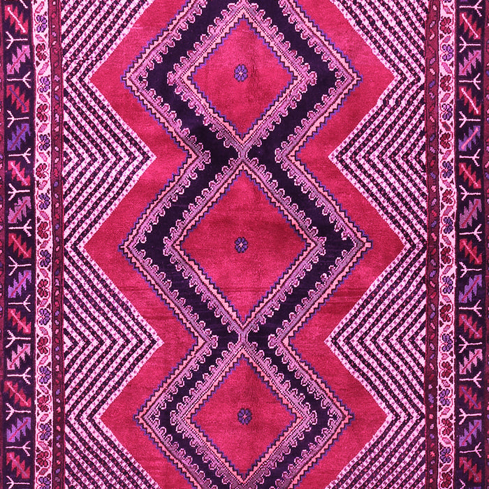 Machine Washable Persian Pink Traditional Rug, wshtr2837pnk