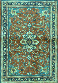 Persian Turquoise Traditional Rug, tr2838turq
