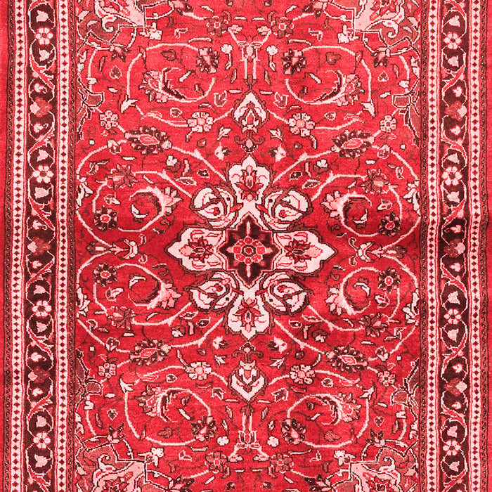 Machine Washable Persian Red Traditional Rug, wshtr2838red