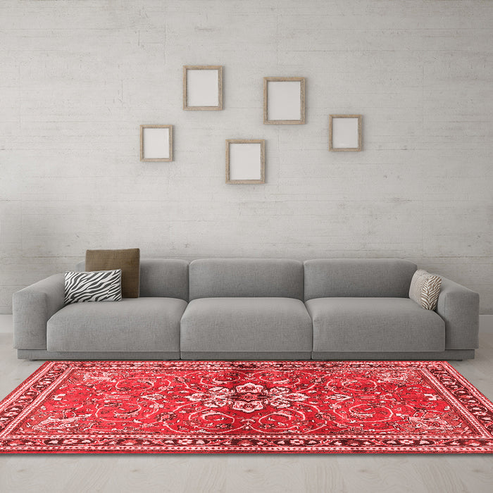 Traditional Red Washable Rugs