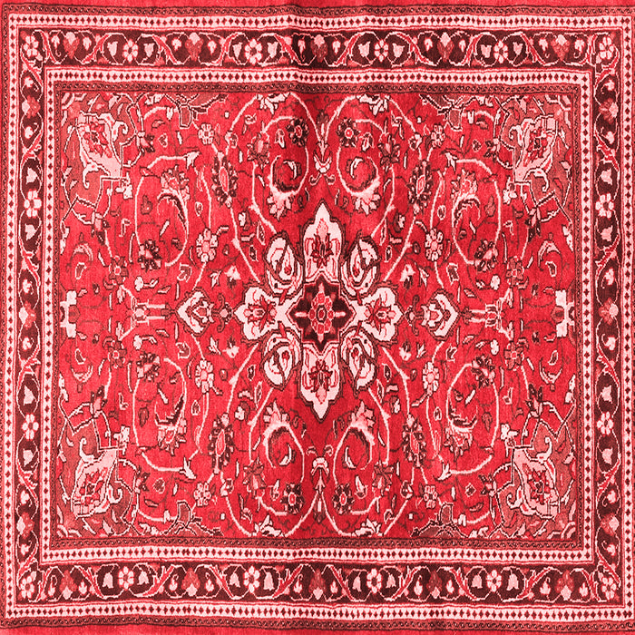 Machine Washable Persian Red Traditional Rug, wshtr2838red