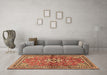 Machine Washable Persian Brown Traditional Rug in a Living Room,, wshtr2838brn