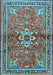 Machine Washable Persian Light Blue Traditional Rug, wshtr2838lblu