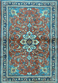 Persian Light Blue Traditional Rug, tr2838lblu