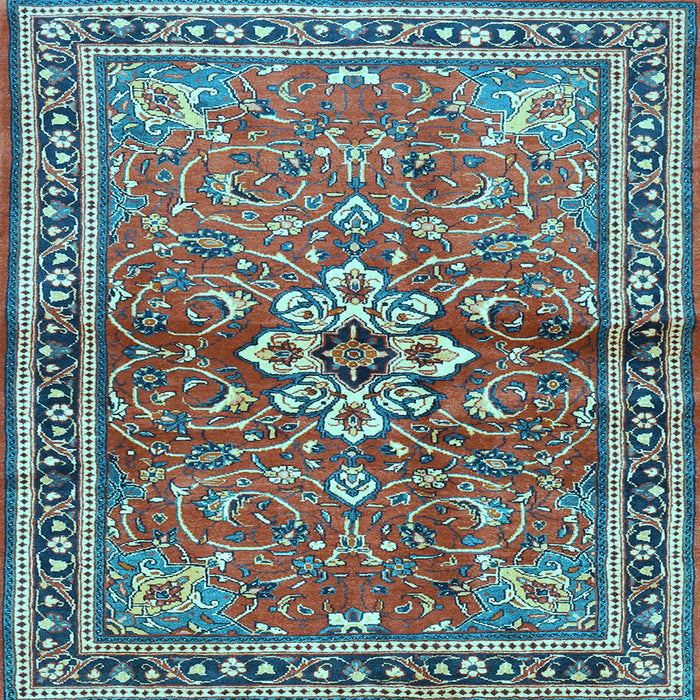 Square Persian Light Blue Traditional Rug, tr2838lblu