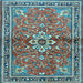 Square Persian Light Blue Traditional Rug, tr2838lblu