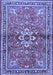 Machine Washable Persian Blue Traditional Rug, wshtr2838blu