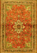 Machine Washable Persian Yellow Traditional Rug, wshtr2838yw