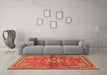 Machine Washable Persian Orange Traditional Area Rugs in a Living Room, wshtr2838org