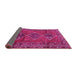 Sideview of Persian Pink Traditional Rug, tr2839pnk
