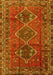 Machine Washable Persian Yellow Traditional Rug, wshtr2839yw