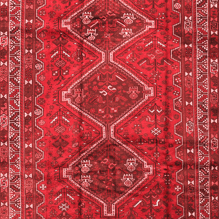 Machine Washable Persian Red Traditional Rug, wshtr2839red