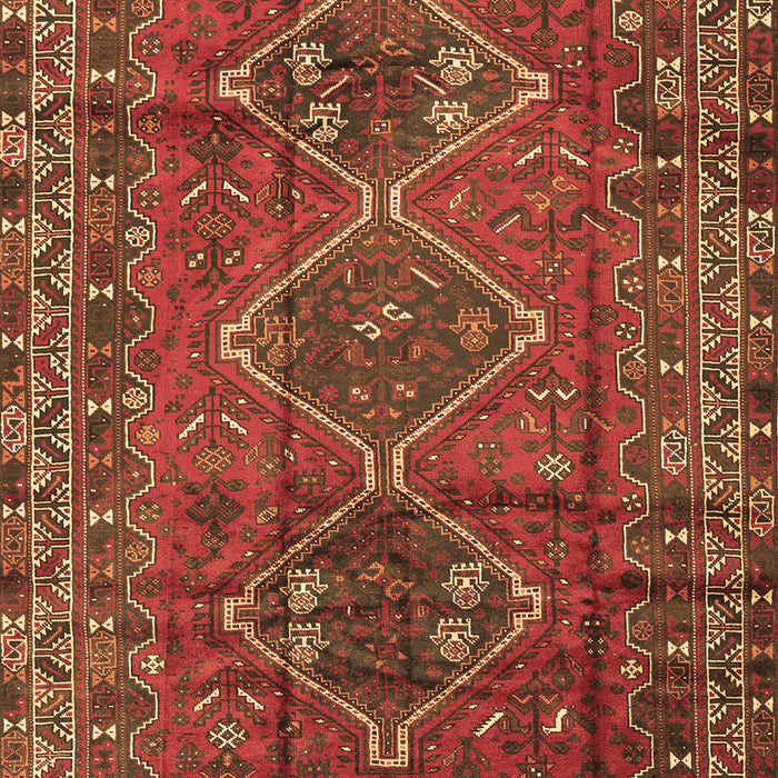 Machine Washable Persian Brown Traditional Rug, wshtr2839brn
