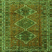 Serging Thickness of Persian Green Traditional Rug, tr2839grn