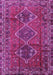 Machine Washable Persian Purple Traditional Area Rugs, wshtr2839pur