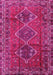 Machine Washable Persian Pink Traditional Rug, wshtr2839pnk