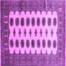 Square Southwestern Purple Country Rug, tr283pur