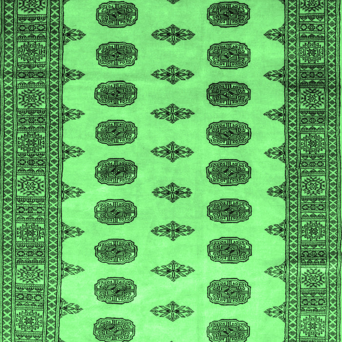 Machine Washable Southwestern Emerald Green Country Area Rugs, wshtr283emgrn
