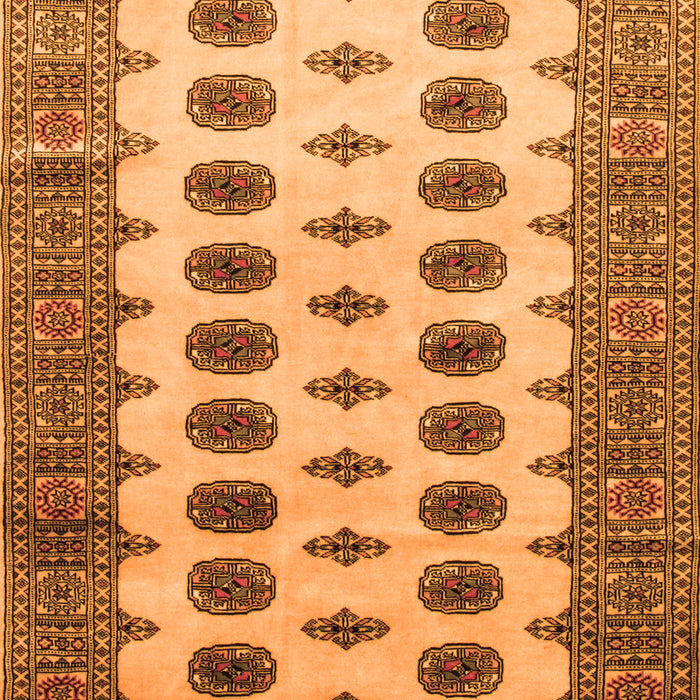 Serging Thickness of Machine Washable Southwestern Orange Country Area Rugs, wshtr283org