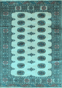 Southwestern Light Blue Country Rug, tr283lblu