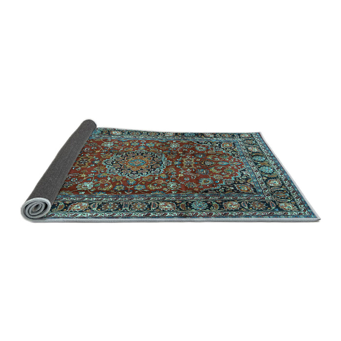 Sideview of Persian Light Blue Traditional Rug, tr2840lblu