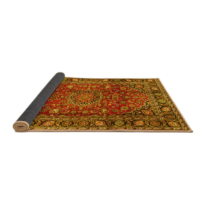 Sideview of Persian Yellow Traditional Rug, tr2840yw