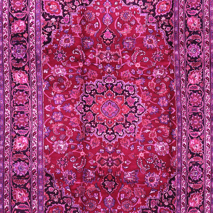 Machine Washable Persian Pink Traditional Rug, wshtr2840pnk