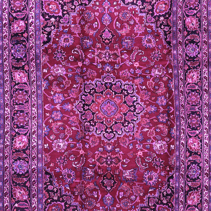 Machine Washable Persian Purple Traditional Area Rugs, wshtr2840pur
