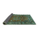 Sideview of Persian Turquoise Traditional Rug, tr2840turq