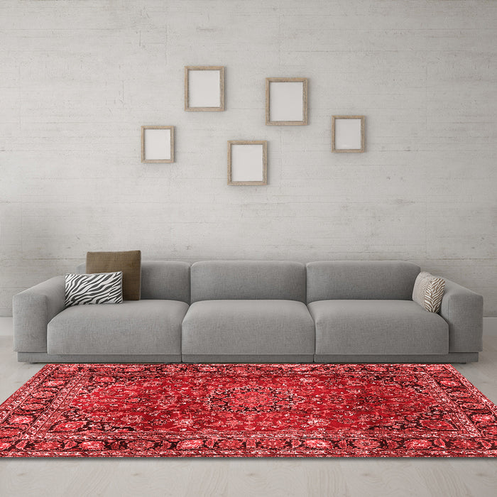 Traditional Red Washable Rugs