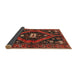 Sideview of Traditional Chestnut Brown Persian Rug, tr2841