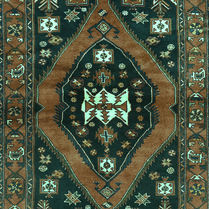 Machine Washable Persian Turquoise Traditional Area Rugs, wshtr2841turq