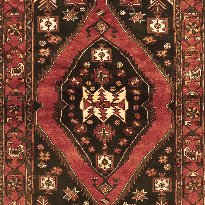 Machine Washable Persian Brown Traditional Rug, wshtr2841brn