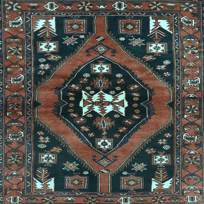 Square Persian Light Blue Traditional Rug, tr2841lblu