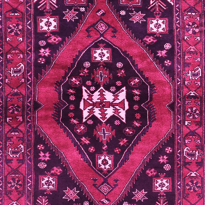 Machine Washable Persian Pink Traditional Rug, wshtr2841pnk