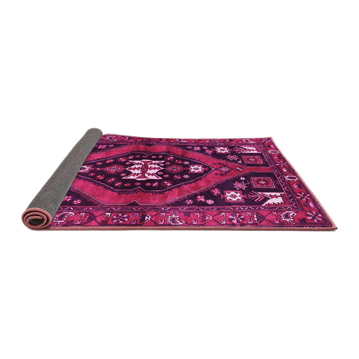 Sideview of Persian Pink Traditional Rug, tr2841pnk