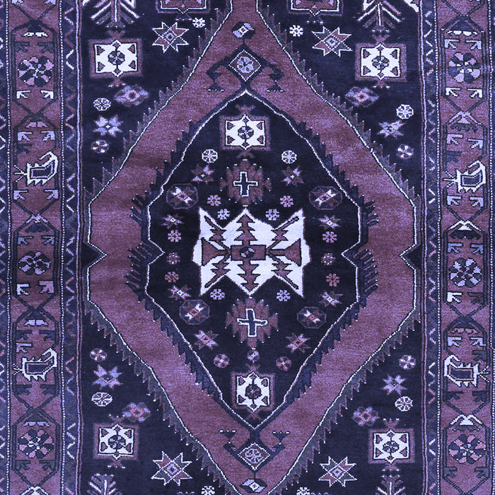 Machine Washable Persian Blue Traditional Rug, wshtr2841blu