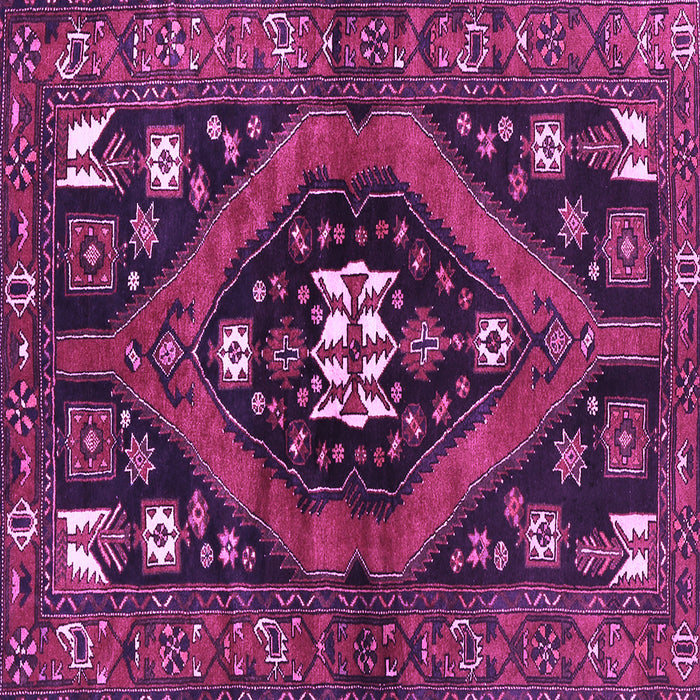 Square Persian Purple Traditional Rug, tr2841pur