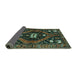Sideview of Persian Turquoise Traditional Rug, tr2841turq